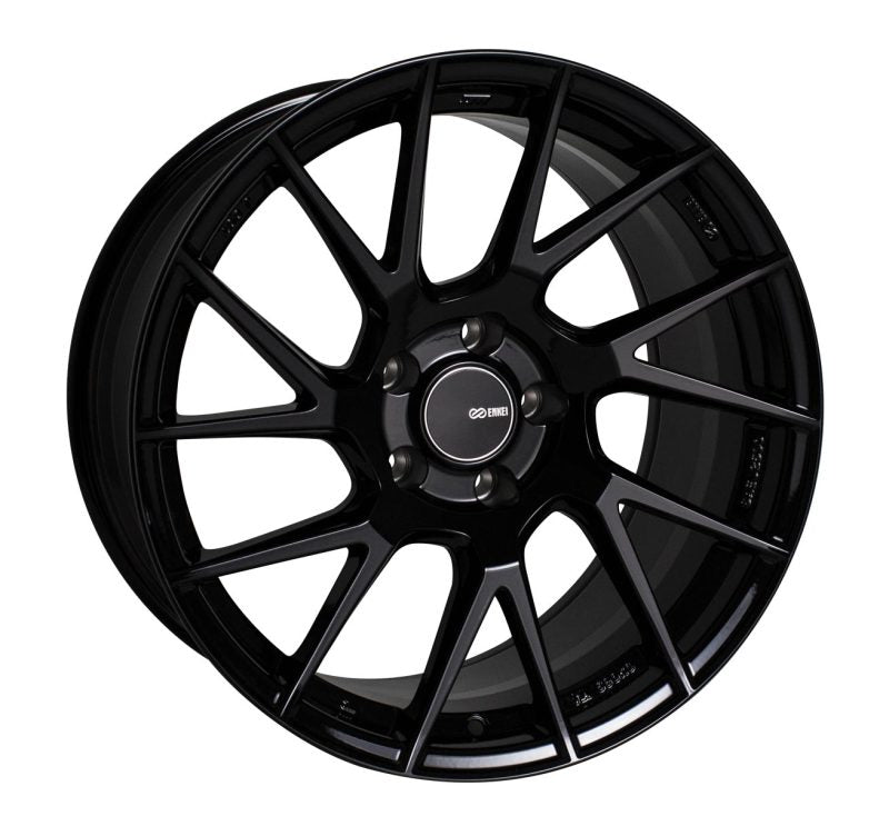 Enkei TM7 18x9.5 5x114.3 38mm Offset 72.6mm Bore Gloss Black Wheel - GTR Auto