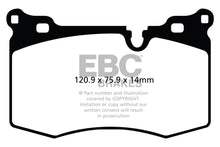 Load image into Gallery viewer, EBC 09-14 Mini Hardtop 1.6 Turbo J.C Works Redstuff Front Brake Pads DP31854C