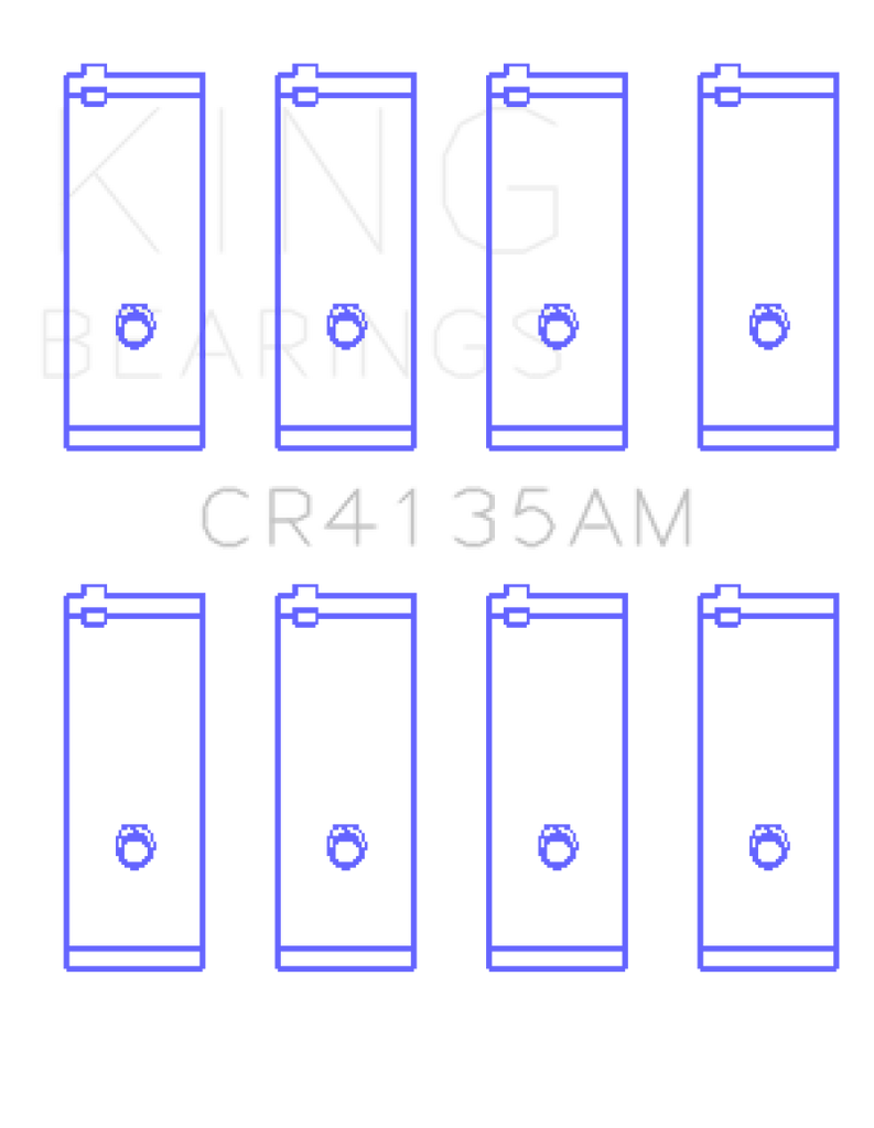 King Engine Bearings 85-01 Toyota 5SFE L4 DOHC 16 Valves Rod Bearing Set - Size STD
