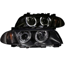 Load image into Gallery viewer, ANZO 1999-2001 BMW 3 Series E46 Projector Headlights w/ Halo Black (CCFL) - GTR Auto