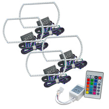 Load image into Gallery viewer, Oracle Chevy Silverado 07-13 Halo Kit Square Style - ColorSHIFT w/ Simple Controller - GTR Auto
