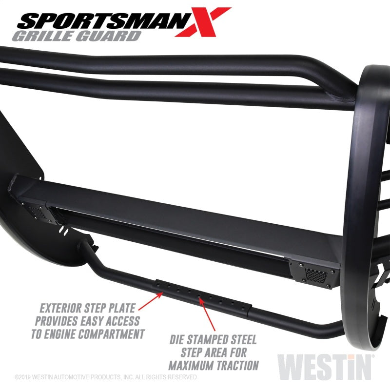 Westin 16-18 Chevy Silverado 1500 Sportsman X Grille Guard - Textured Black - GTR Auto