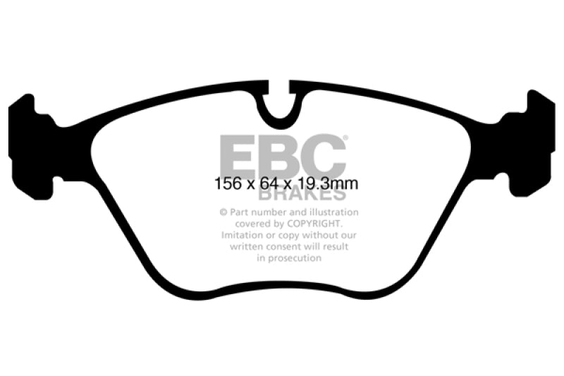 EBC 10-14 BMW X5 4.4 Twin Turbo (50) Redstuff Front Brake Pads - GTR Auto