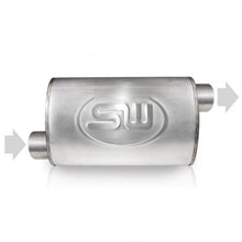 Load image into Gallery viewer, Stainless Works 2.5in ID OFFSET INLET/ 2.5in OD OFFSET OUTLET (ON OPPOSITE SIDES) 4inX8in