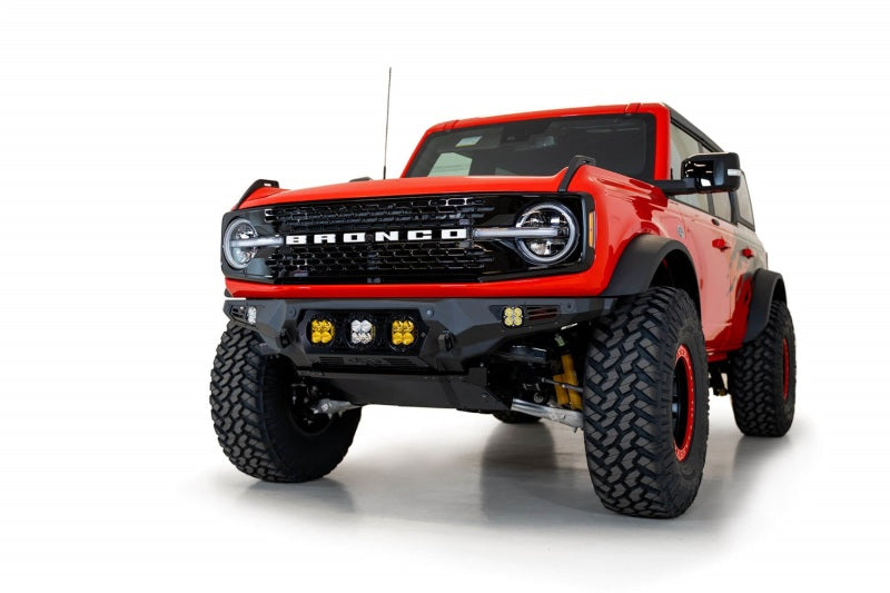 Addictive Desert Designs 21-22 Ford Bronco Bomber Front Bumper (w/ 3 Baja Designs LP4 Mounts) - GTR Auto