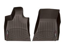 Load image into Gallery viewer, WeatherTech 2016+ Maserati Quattroporte Front FloorLiner - Cocoa (1 Grommet Style)