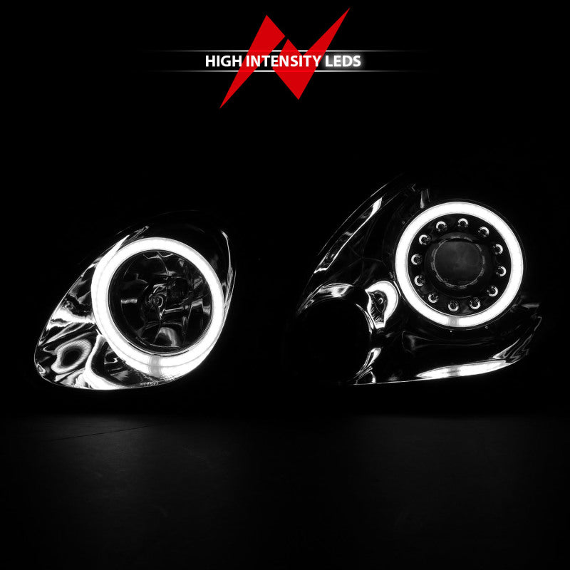 ANZO 1998-2005 Lexus Gs300 Projector Headlights w/ Halo Chrome - GTR Auto