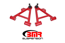 Load image into Gallery viewer, BMR 79-93 Fox Mustang Lower Non-Adj. A-Arms (Coilover Only) w/ Tall Ball Joint (Poly) - Red - GTR Auto