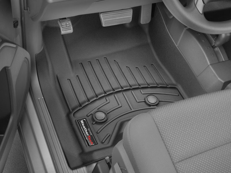 WeatherTech 19-23 Ram 4500/5500 Vinyl Front FloorLiner - Black (Crew Cab w/PTO) 4416581V
