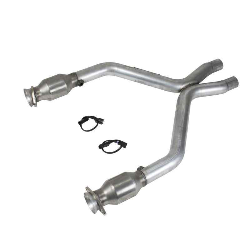 BBK 11-14 Mustang 3.7 V6 Short Mid X Pipe With Catalytic Converters 2-1/2 For BBK Long Tube Headers - GTR Auto