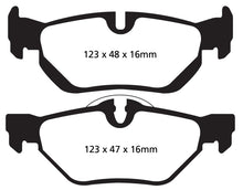 Load image into Gallery viewer, EBC 13+ BMW X1 2.0 Turbo (28i) Yellowstuff Rear Brake Pads - GTR Auto
