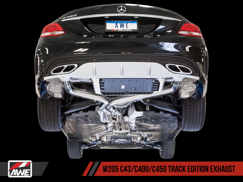 AWE Tuning Mercedes-Benz W205 C450 AMG / C400 Track Edition Exhaust - GTR Auto