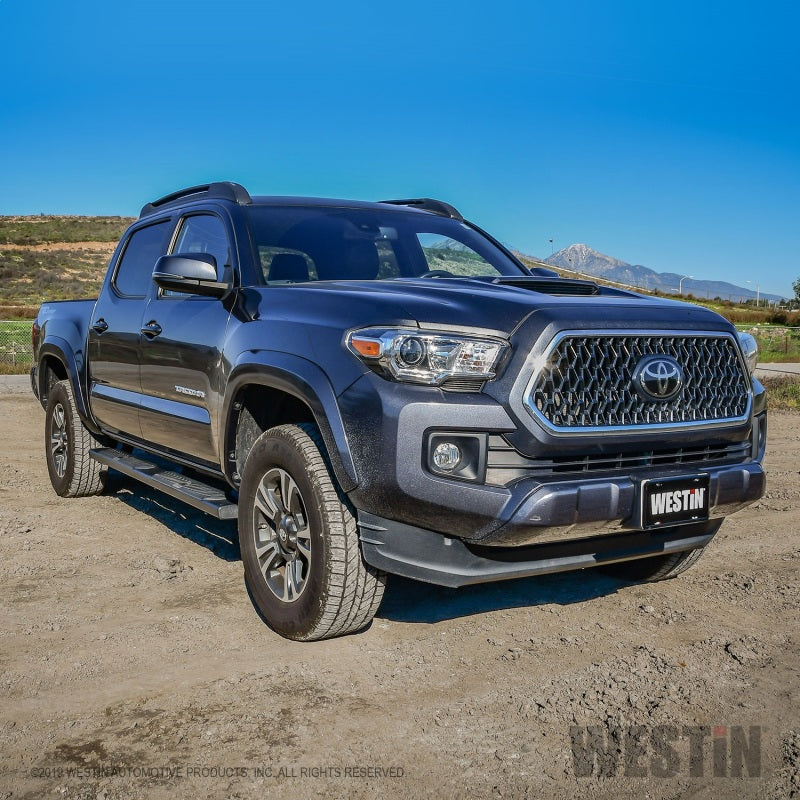 Westin 2005-2018 Toyota Tacoma Double Cab R5 Nerf Step Bars - Black - GTR Auto
