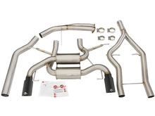 Load image into Gallery viewer, aFe MACHForce XP SS-304 Black Tip 3.0in-2.5in Dia Cat Back Exhaust 11-13 BMW 335i (E90/E92) 3.0L - GTR Auto
