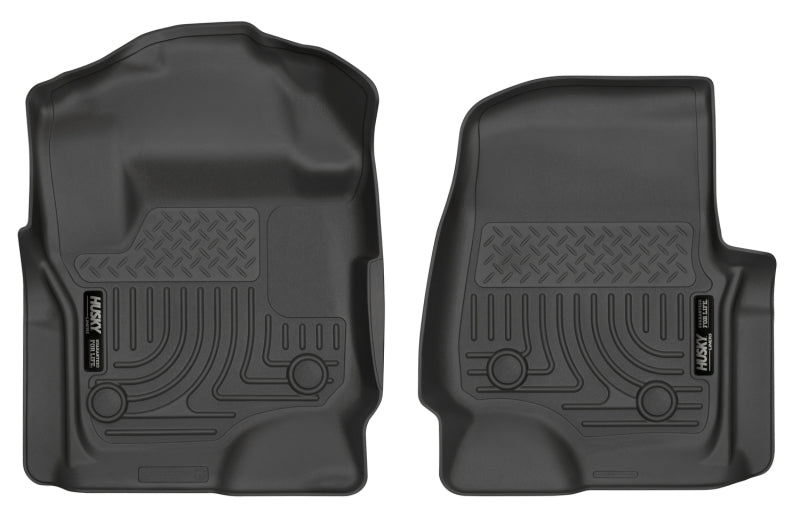Husky Liners 17 Ford F-250 Super Duty SuperCab WeatherBeater Black Floor Liners - GTR Auto