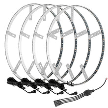 Load image into Gallery viewer, Oracle LED Illuminated Wheel Rings - Aqua