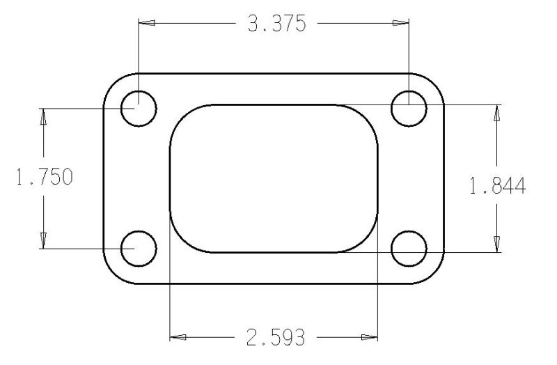 Cometic Turbo FLG T3/T4 Turbine Inlet Exhaust Gasket - GTR Auto
