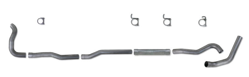 Diamond Eye KIT 4in Turbo Back MFLR RPLCMENT PIPE SGL AL: 89-93 DODGE CUMMINS 5.9L - GTR Auto