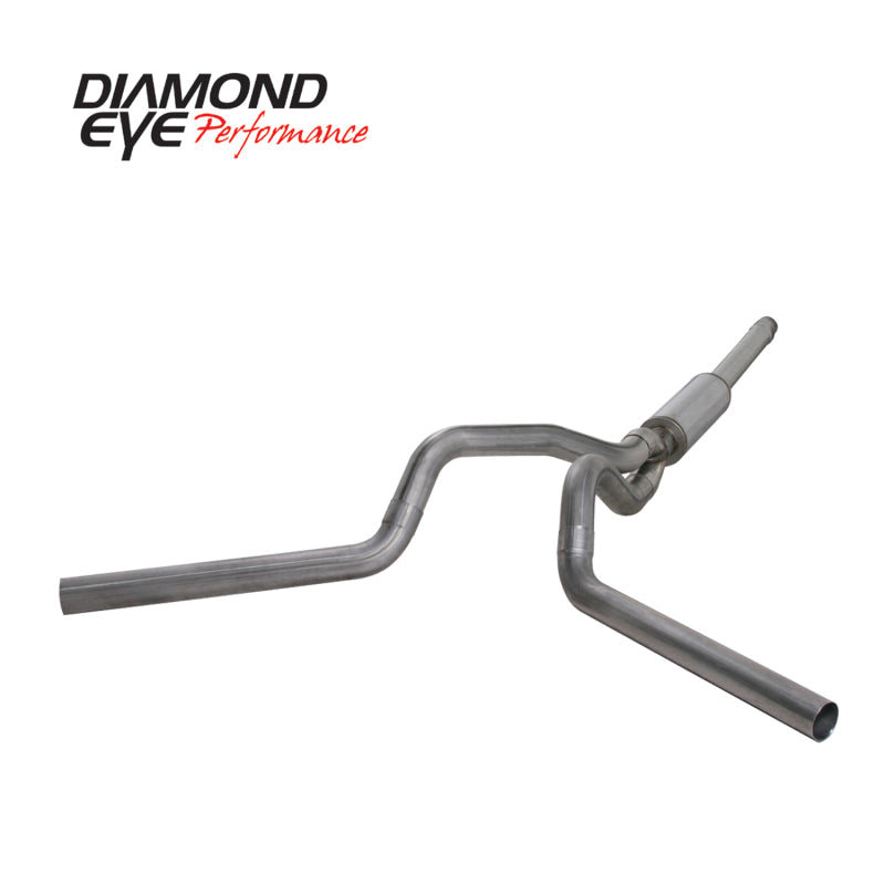 Diamond Eye KIT 4in Catback DUAL SS: 94-97 FORD 7.3L F250/F350 PWRSTROKE - GTR Auto