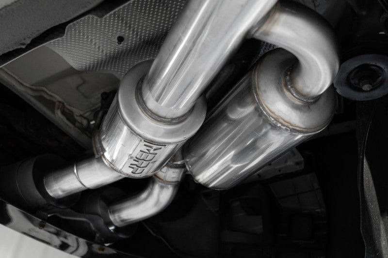 MBRP 2022 Kia Stinger 3.3L T304 SS Cat-Back Exhaust- Dual Split Rear Quad Outlet Uses Factory Bezels - GTR Auto