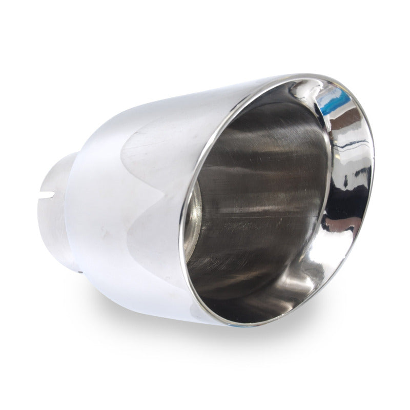 Stainless Works Conical Double Wall Slash Cut Exhaust Tip - 3 1/2in Body 2 1/2 797250