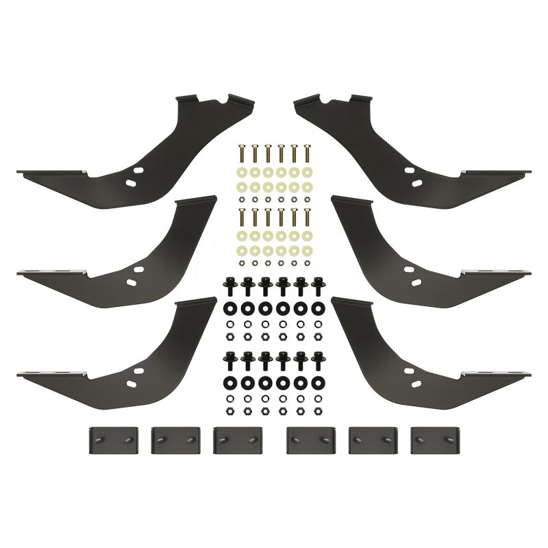 Westin 99-16 Ford F-250/350/450/550HD Reg/Supr Cab/Crew Premier Oval Nerf Step Bar Mount Kit - Blk - GTR Auto