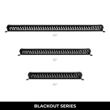 Load image into Gallery viewer, Go Rhino Xplor Blackout Series Dbl Row LED Light Bar (Side/Track Mount) 21.5in. - Blk