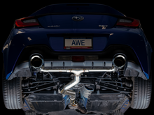 Load image into Gallery viewer, AWE Tuning Subaru BRZ/ Toyota GR86/ Toyota 86 Track Edition Cat-Back Exhaust- Chrome Silver Tips