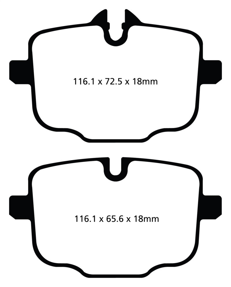 EBC 10+ BMW 535i 3.0 Turbo (F10) Greenstuff Rear Brake Pads - GTR Auto