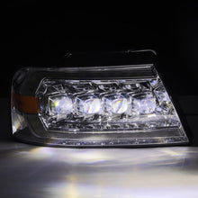 Load image into Gallery viewer, AlphaRex 04-08 Ford F150 / 06-08 Lincoln Mark LT NOVA LED Proj Headlights Chrome w/Activ Light/Seq - GTR Auto