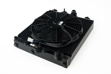 Load image into Gallery viewer, CSF Universal Half Radiator w/-16AN &amp; Slip-On Fittings/12in SPAL Fan &amp; Shroud - Black Finish - GTR Auto