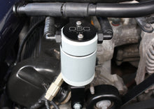 Load image into Gallery viewer, J&amp;L 99-04 Ford Mustang GT Passenger Side Oil Separator 3.0 - Clear Anodized 3019P-C