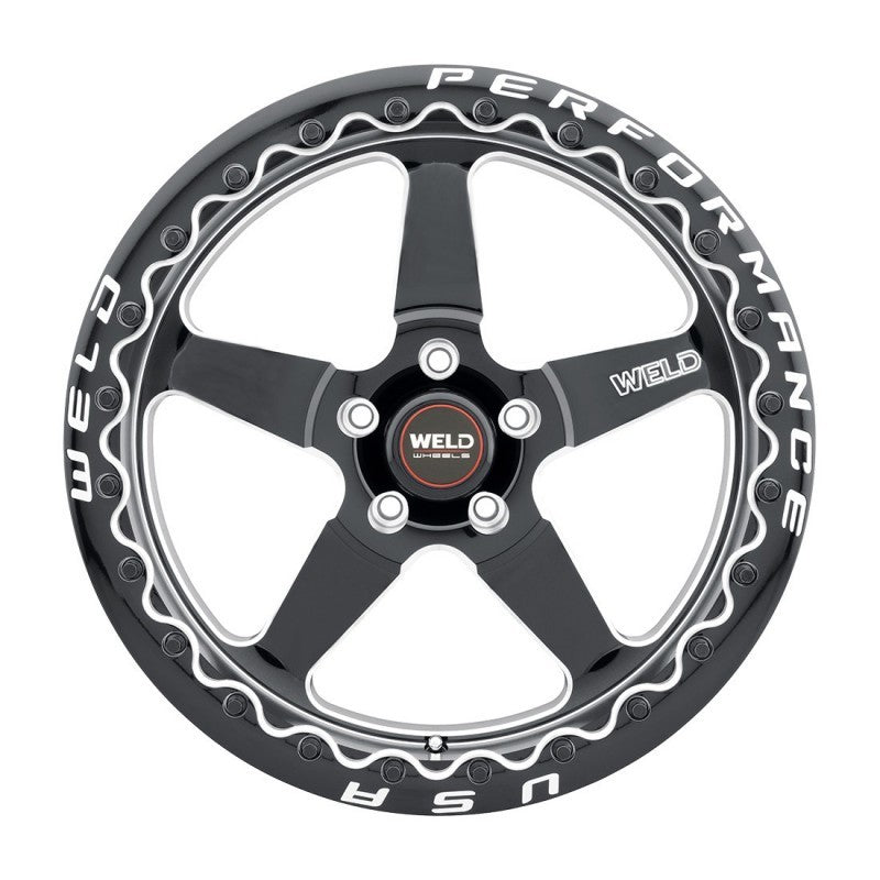 Weld S904 17x10 Ventura Beadlock 5x115 ET30 BS6.70 Gloss BLK MIL DIA 78.1 S90470071P30