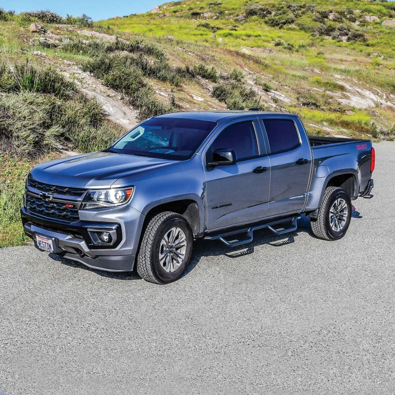 Westin 15-22 Chevrolet Colorado / GMC Canyon Crew Cab Outlaw Nerf Step Bars - Textured Black - GTR Auto
