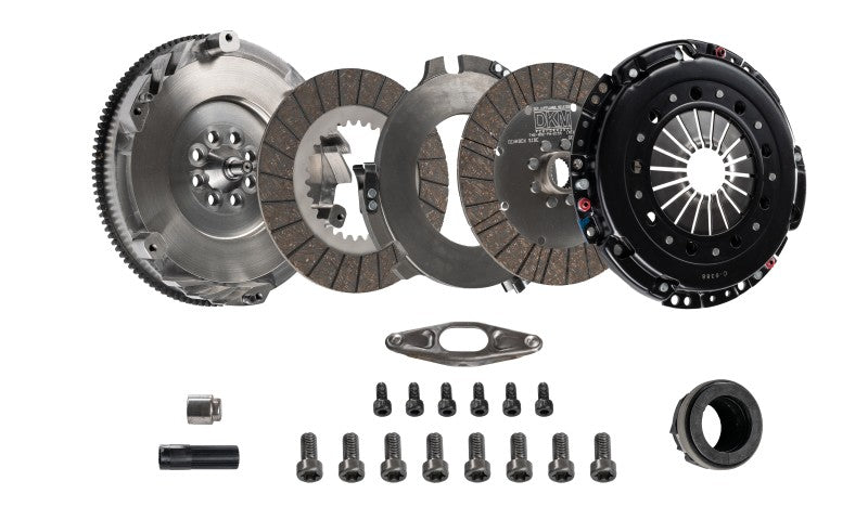 DKM Clutch BMW E9X 335i MS Organic Twin Disc Clutch Kit w/Flywheel (660 ft/lbs Torque) - GTR Auto