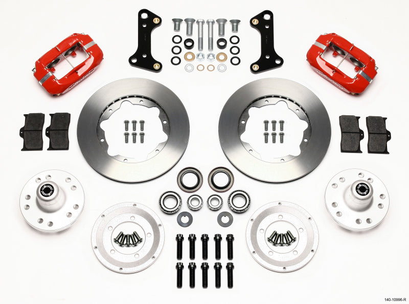 Wilwood Forged Dynalite Front Kit 11.00in Red 67-69 Camaro 64-72 Nova Chevelle - GTR Auto