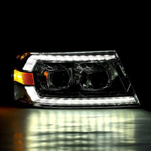Load image into Gallery viewer, AlphaRex 04-08 Ford F150 PRO-Series Projector Headlights Black w/ Sequential Signal and DRL - GTR Auto
