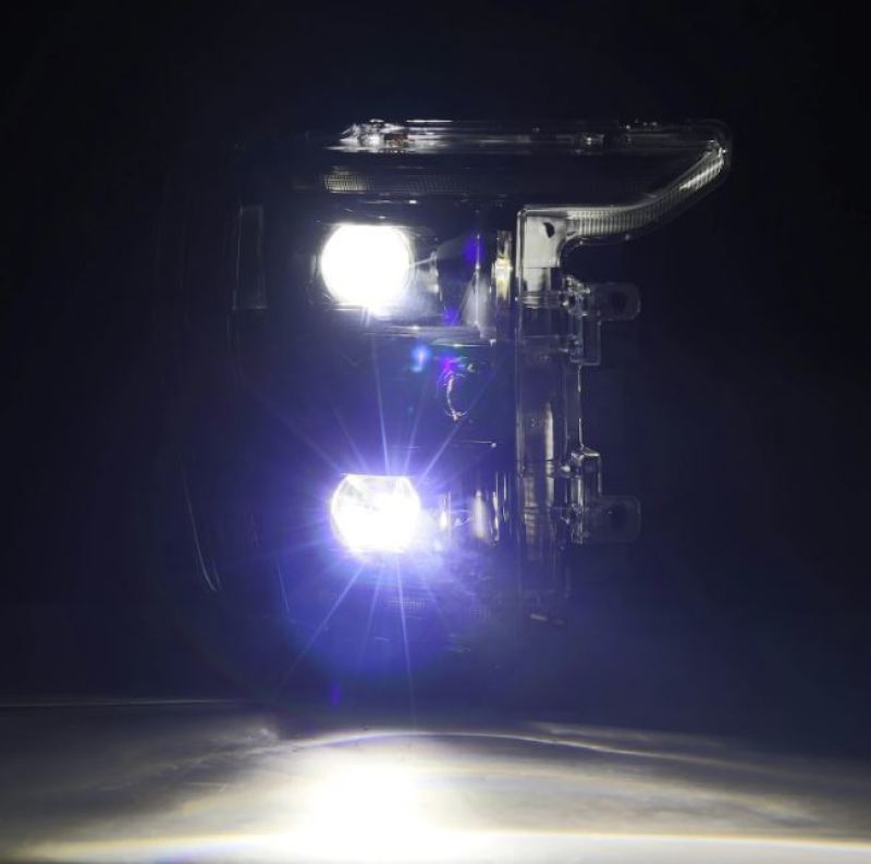 AlphaRex 21-22 Ford F150 Luxx-Series Projector Headlights Alpha-Black w/Activ Light/Seq Signal - GTR Auto