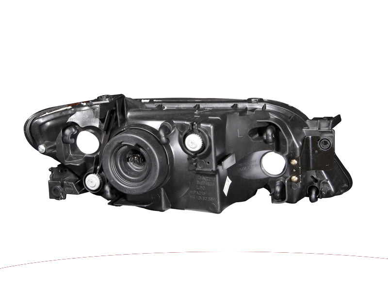 ANZO 2001-2003 Mazda Protege Crystal Headlights Black - GTR Auto