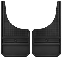 Load image into Gallery viewer, Husky Liners Universal 12in Wide Black Rubber Front Mud Flaps w/o Weight - GTR Auto