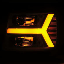 Load image into Gallery viewer, AlphaRex 07-13 Chevy 1500HD PRO-Series Proj Headlights Plank Style Chrome w/Activ Light/Seq Signal - GTR Auto