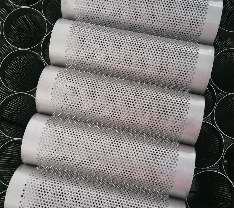 Ticon Industries 11.25in OAL 2.4in Perforated Titanium Punch Tube - GTR Auto