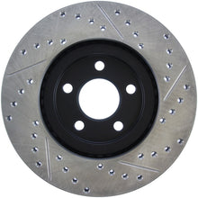 Load image into Gallery viewer, StopTech 03-09 Chrysler PT Cruiser Tur / 03-05 Dodge Neon SRT-4 Front Right Slotted &amp; Drilled Rotor - GTR Auto