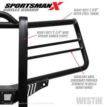 Load image into Gallery viewer, Westin 19-21 Chevy 1500 Sportsman X Grille Guard - Textured Black (Excl. 2019 Silverado LD) - GTR Auto