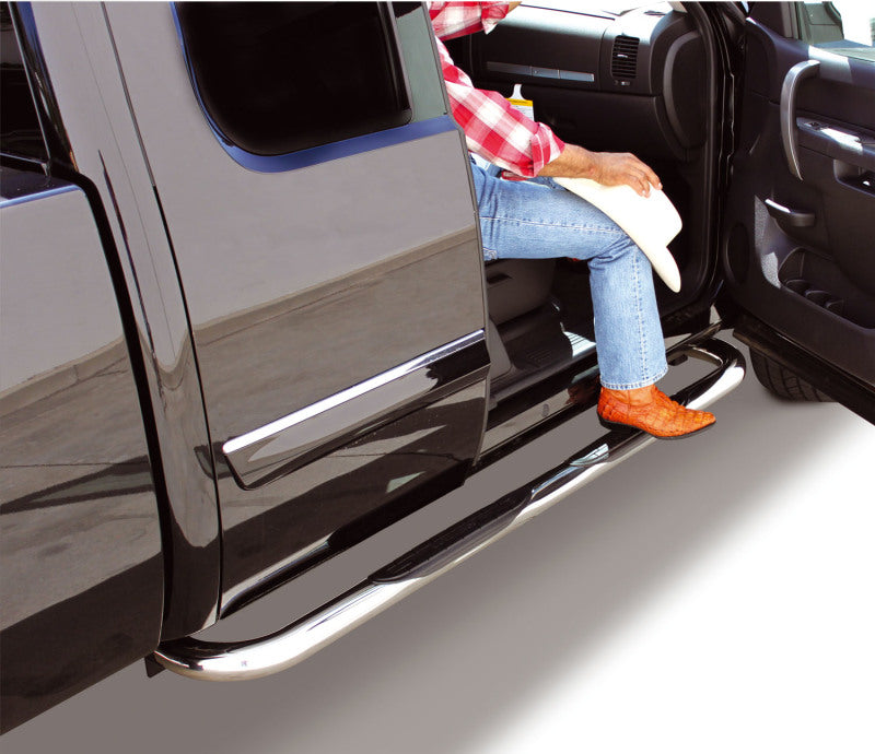 Go Rhino 01-13 Chevrolet Silverado 2500HD/3500 4000 Series SideSteps - Cab Length - SS 4045PS