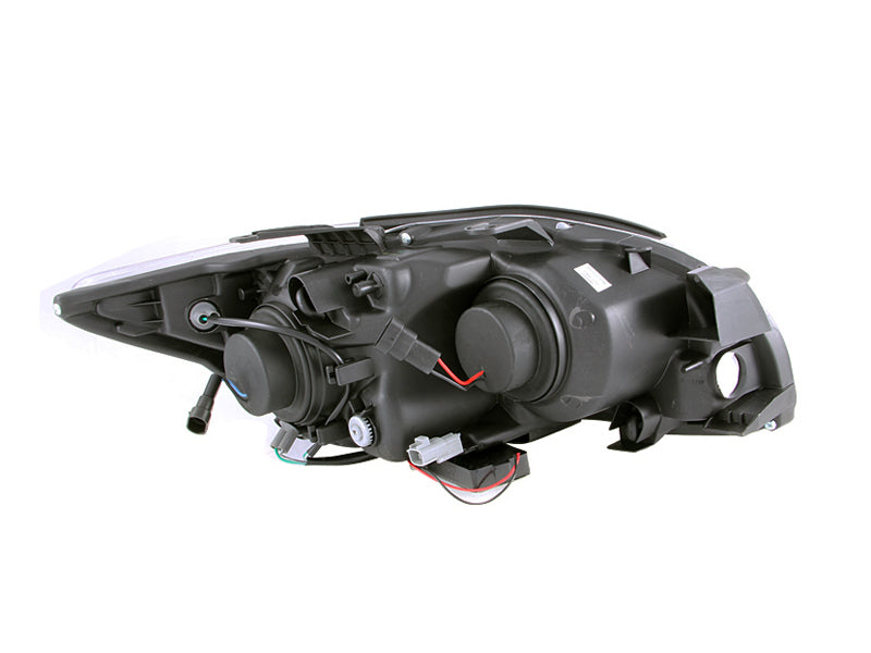 ANZO 2005-2010 Scion Tc Projector Headlights w/ Halo Black (CCFL) - GTR Auto
