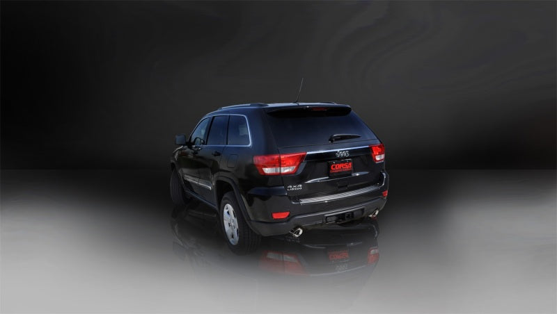 Corsa 2011-2021 Jeep Grand Cherokee Polished 2.5in Dual Rear Exit Cat-Back Exhaust - GTR Auto