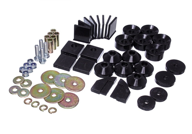 Energy Suspension 86-95 Suzuki Samurai Black Body Mount Set - GTR Auto