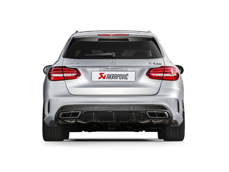 Akrapovic 15-17 AMG C63 Estate Evolution Line Cat Back (Titanium) w/ Carbon Tips (Req. Link Pipe) - GTR Auto