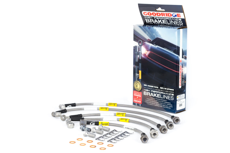 Goodridge 04-06 Cadillac CTS-V (w/Brembo Brakes) Stainless Steel Brake Line Kit - GTR Auto